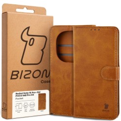 Θήκη Βιβλίο Bizon Case Pocket Xiaomi Redmi Note 15 Pro+ Plus 5G / POCO M8 Pro 5G brown