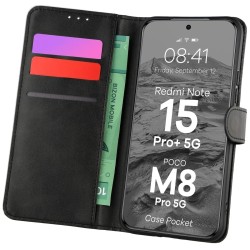 Θήκη Βιβλίο Bizon Case Pocket Xiaomi Redmi Note 15 / POCO M8 5G black