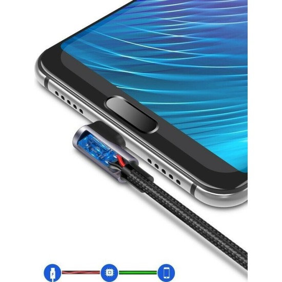 Καλώδιο Ugreen USB-C to USB-A Cable right-angled 2m Grey