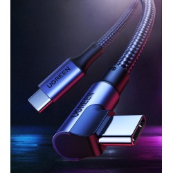Ugreen USB-C to USB-C Cable right-angled 100W 1m Black