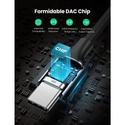 USB-C to 3.5mm Audio Adapter UGREEN AV161 Grey