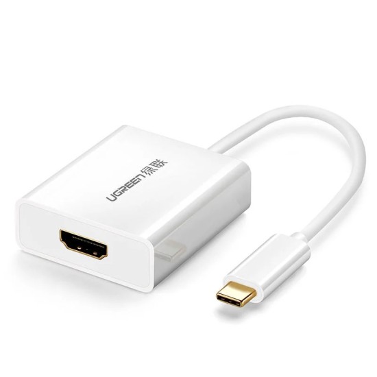 Μετατροπέας USB-C to HDMI Video Adapter UGREEN White Μετατροπέας USB-C to HDMI Video Adapter UGREEN White