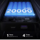 Power Bank UGREEN 20000mAh 67W Fast Charge (2x USB-C / 1x USB-A) PD & QC - Grey