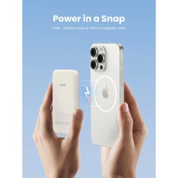 Powerbank UGREEN PB560 5000mAh 15W PD + QI Beige Powerbank UGREEN PB560 5000mAh 15W PD + QI Beige