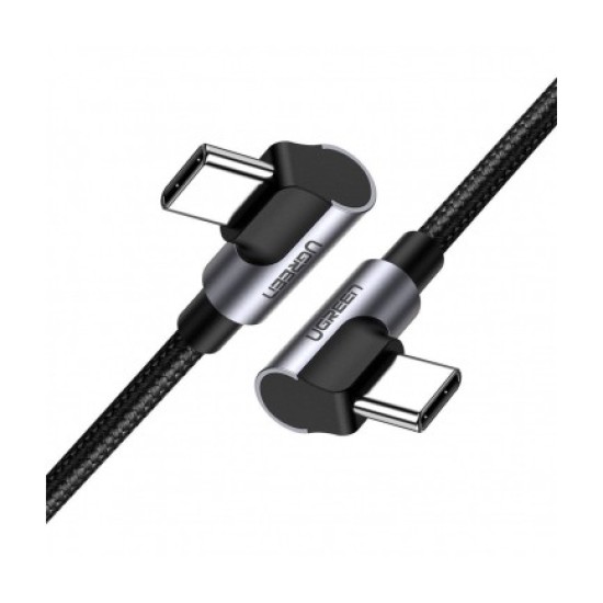 Καλώδιο Ugreen Elbow cable USB-C to USB-C Angled QC 3.0 PD 3A 60W 1m (Black)