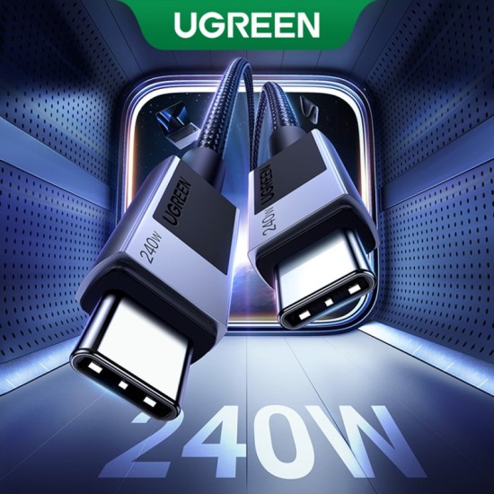 Καλώδιο Ugreen Type C to Type C Cable L513 240W 1M 5A Black Καλώδιο Ugreen Type C to Type C Cable L513 240W 1M 5A Black
