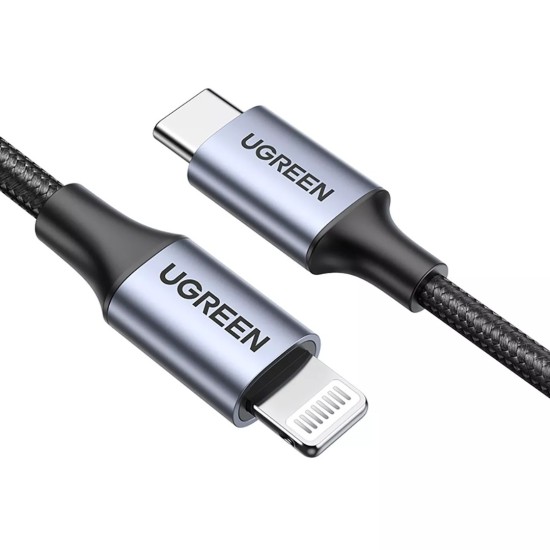 Καλώδιο USB-C to Lightning Cable UGREEN US304 20W 3A 1m Black Καλώδιο USB-C to Lightning Cable UGREEN US304 20W 3A 1m Black