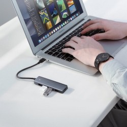 Ugreen USB C - 4x USB 3.2 Gen 1 HUB with micro USB power port gray (CM219 70336) Ugreen USB C - 4x USB 3.2 Gen 1 HUB with micro USB power port gray (CM219 70336)