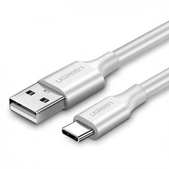 Καλώδιο UGREEN USB cable to USB-C QC3.0, 25cm (white) Καλώδιο UGREEN USB cable to USB-C QC3.0, 25cm (white)