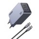 Φορτιστής Wall Charger UGREEN X757 Nexode Pro 100W 3A 1 x USB-A - 2 x USB-C with USB-C Cable Grey Φορτιστής Wall Charger UGREEN X757 Nexode Pro 100W 3A 1 x USB-A - 2 x USB-C with USB-C Cable Grey