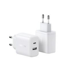 Φορτιστής Wall Charger UGREEN X227 20W 3A 1 x USB-A - 1 x USB-C White Φορτιστής Wall Charger UGREEN X227 20W 3A 1 x USB-A - 1 x USB-C White