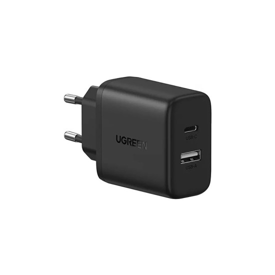 Φορτιστής Wall Charger UGREEN X227 20W 3A 1 x USB-A - 1 x USB-C Black Φορτιστής Wall Charger UGREEN X227 20W 3A 1 x USB-A - 1 x USB-C Black