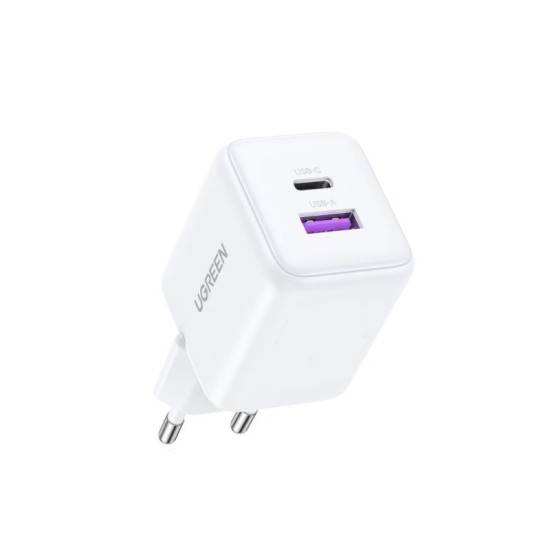 Φορτιστής Wall Charger UGREEN X516 30W 3A 1 x USB-A - 1 x USB-C White
