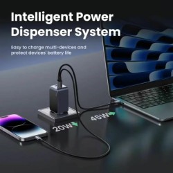 Φορτιστής Wall Charger UGREEN X553 Nexode Pro 65W 3A 1 x USB-A - 2 x USB-C Grey Φορτιστής Wall Charger UGREEN X553 Nexode Pro 65W 3A 1 x USB-A - 2 x USB-C Grey