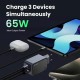 Φορτιστής Wall Charger UGREEN X553 Nexode Pro 65W 3A 1 x USB-A - 2 x USB-C Grey