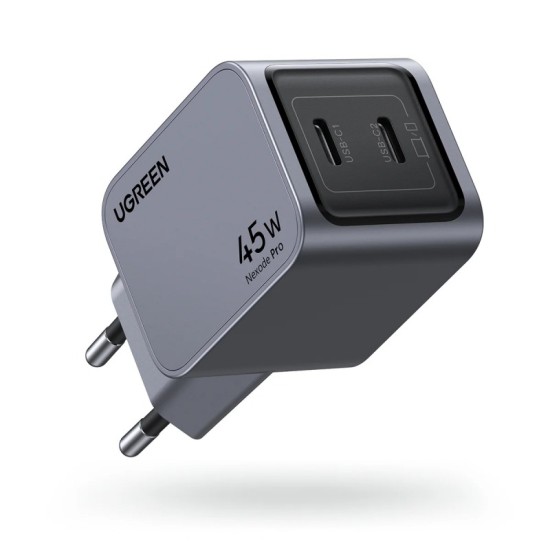 Φορτιστής Wall Charger UGREEN X707 Nexode Pro 45W 3A 2 x USB-C Grey Φορτιστής Wall Charger UGREEN X707 Nexode Pro 45W 3A 2 x USB-C Grey