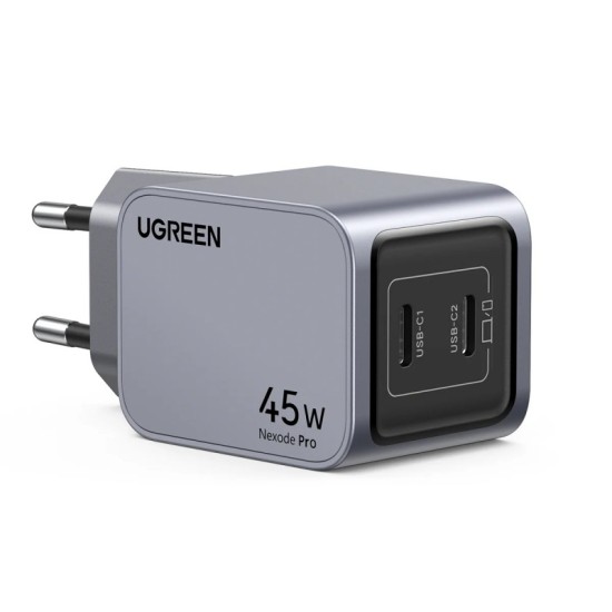 Φορτιστής Wall Charger UGREEN X707 Nexode Pro 45W 3A 2 x USB-C Grey Φορτιστής Wall Charger UGREEN X707 Nexode Pro 45W 3A 2 x USB-C Grey