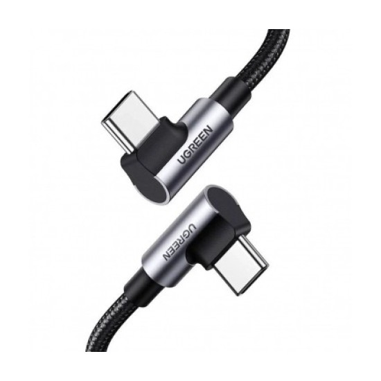 Καλώδιο UGREEN USB-C to USB-C Cable US335 Angled 100W 5A 2mBlack Καλώδιο UGREEN USB-C to USB-C Cable US335 Angled 100W 5A 2mBlack