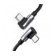Καλώδιο UGREEN USB-C to USB-C Cable US335 Angled 100W 5A 2mBlack Καλώδιο UGREEN USB-C to USB-C Cable US335 Angled 100W 5A 2mBlack
