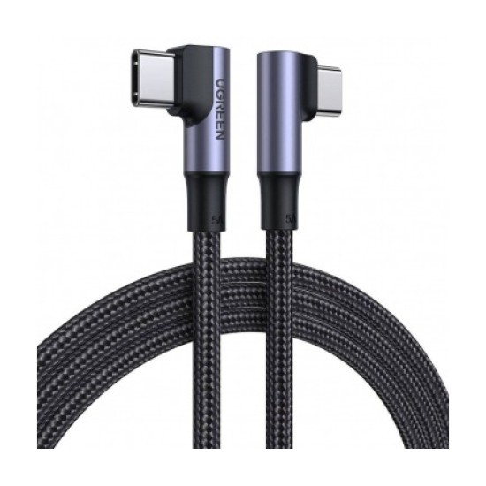 Καλώδιο UGREEN USB-C to USB-C Cable US335 Angled 100W 5A 2mBlack Καλώδιο UGREEN USB-C to USB-C Cable US335 Angled 100W 5A 2mBlack