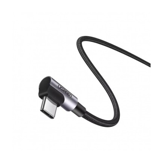 Καλώδιο UGREEN USB-C to USB-C Cable US335 Angled 100W 5A 2mBlack Καλώδιο UGREEN USB-C to USB-C Cable US335 Angled 100W 5A 2mBlack
