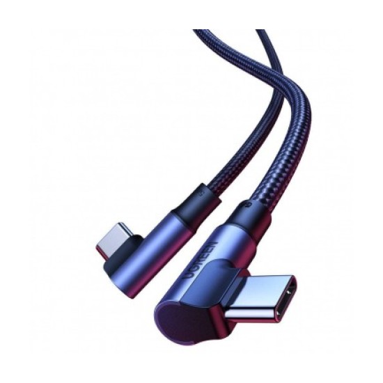 Καλώδιο UGREEN USB-C to USB-C Cable US335 Angled 100W 5A 2mBlack Καλώδιο UGREEN USB-C to USB-C Cable US335 Angled 100W 5A 2mBlack