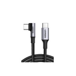 Ugreen USB-C to USB-C Cable right-angled 100W 1m Black