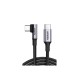 Ugreen USB-C to USB-C Cable right-angled 100W 1m Black Ugreen USB-C to USB-C Cable right-angled 100W 1m Black