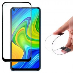 Γυαλί Προστασίας Wozinsky Full Cover Flexi Nano Glass Hybrid Screen Protector with frame Xiaomi Redmi 10X 4G / Xiaomi Redmi Note 9 black