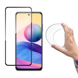 Γυαλί Προστασίας Wozinsky Full Cover Flexi Nano Glass Hybrid Screen Protector with frame for Xiaomi Redmi Note 10 5G / Poco M3 Pro black