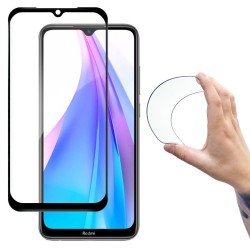 Γυαλί Προστασίας Wozinsky Full Cover Flexi Nano Glass Hybrid Screen Protector with frame for Xiaomi Redmi Note 8T black
