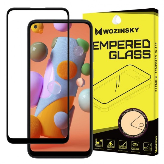 Screen Protector - Wozinsky Tempered Glass Full Coverage Full Glue Case Friendly For Samsung Galaxy A11 / M11 black Screen Protector - Wozinsky Tempered Glass Full Coverage Full Glue Case Friendly For Samsung Galaxy A11 / M11 black