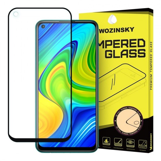 Screen Protector - Wozinsky Tempered Glass Full Glue Case Friendly For Xiaomi Redmi 10X 4G / Xiaomi Redmi Note 9 black