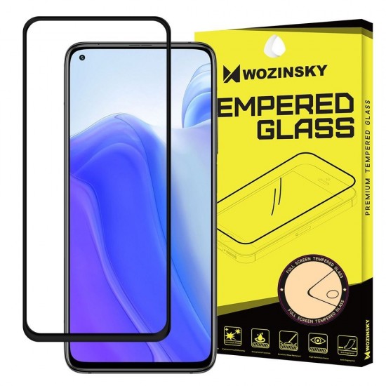 Screen Protector - Wozinsky Tempered Glass Full Glue Super Tough Screen Protector Full Coveraged with Frame Case Friendly for Xiaomi Redmi Note 9T 5G / Redmi Note 9 5G black