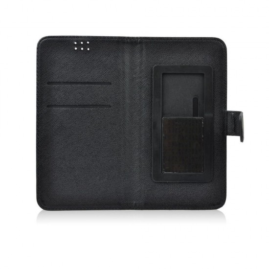 Universal Θηκη Book Με Slider Black 4.7" - 5.3"