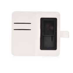Universal Θηκη Book Με Slider White 4.7" - 5.3"