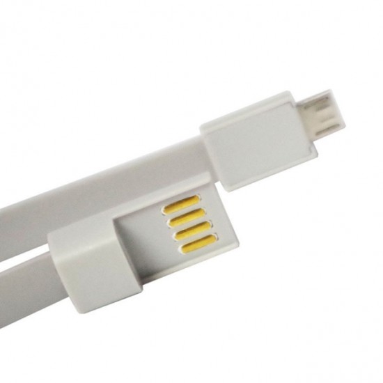 Βραχιόλι - Καλώδιο Usb to MicroUsb Grey