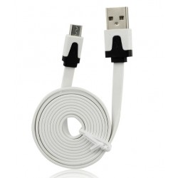 Καλώδιο Flat Micro-Usb White